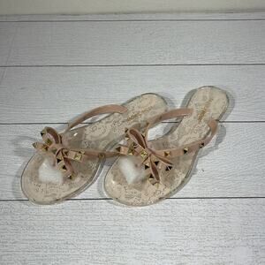 Fashion Nova Nude Sarah Sandals Size 9 NIB